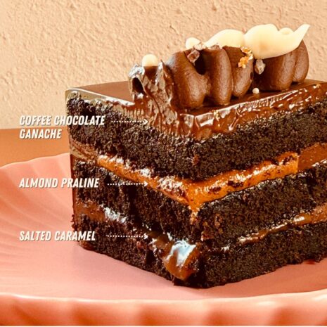 Coco Almond Praline Slice Coco Almond Praline Slice