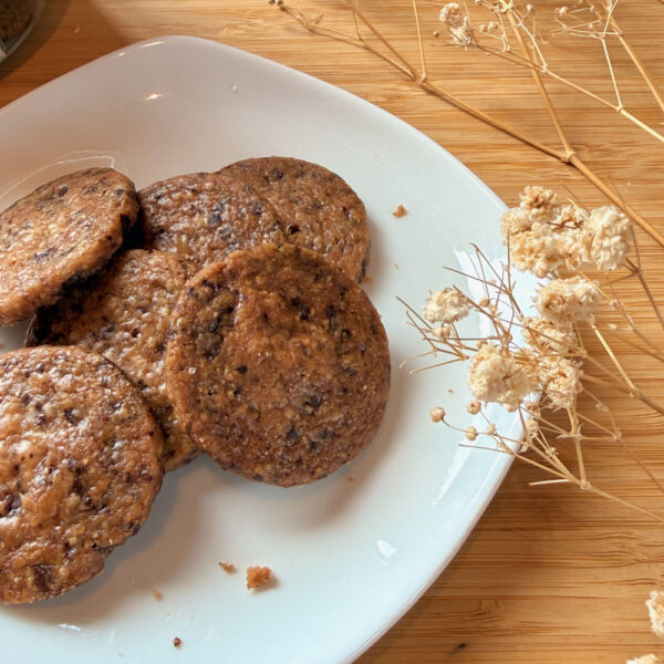 Dark Belgian Chocolate Sable Cookies