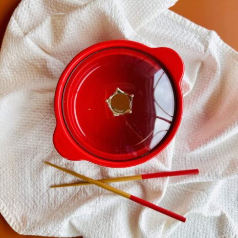 Ruby Ceramic Pot Top view Ruby Ceramic Pot Top view